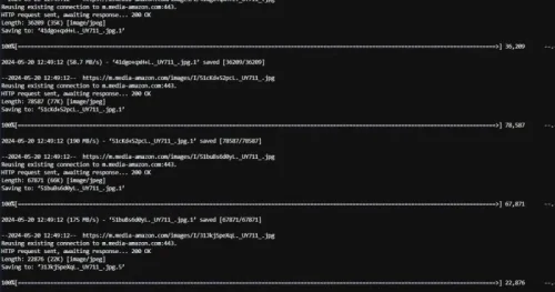 Batch download images from any website using a Linux server