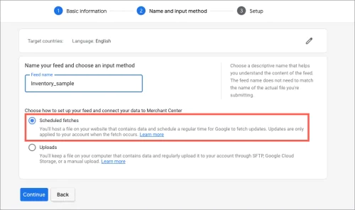 Setting up a local inventory feed in Google Merchant Center