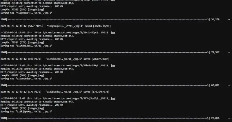 Linux服务器批量下载任意网站图片