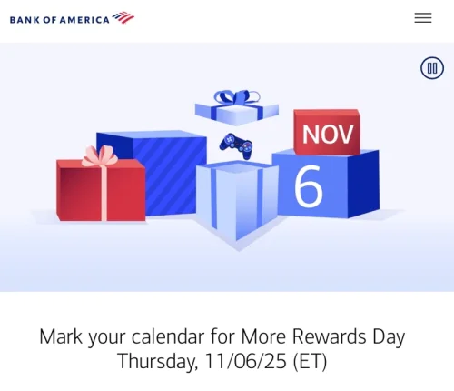 Bank of America Credit Cards: Extra 2% Rewards on Thursday, November 6, 2025