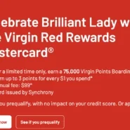 Synchrony Virgin Red – 75,000 Point Bonus