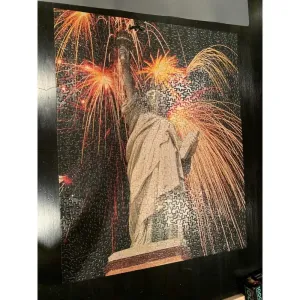 80s Vintage Springbok Statue of Liberty Fireworks 4th of July Puzzle Hallmark