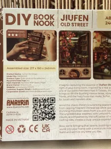 Anavrin DIY Book Nook Jiufen Old Street - 3d wooden puzzle